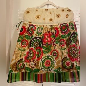 Floral pattern skirt